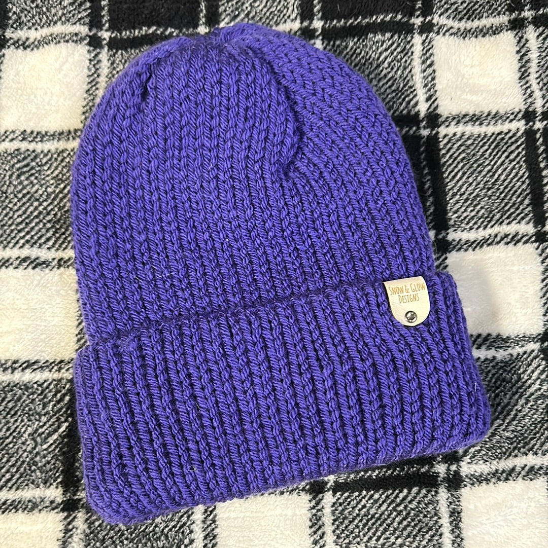 Handmade Beanie! Purple!