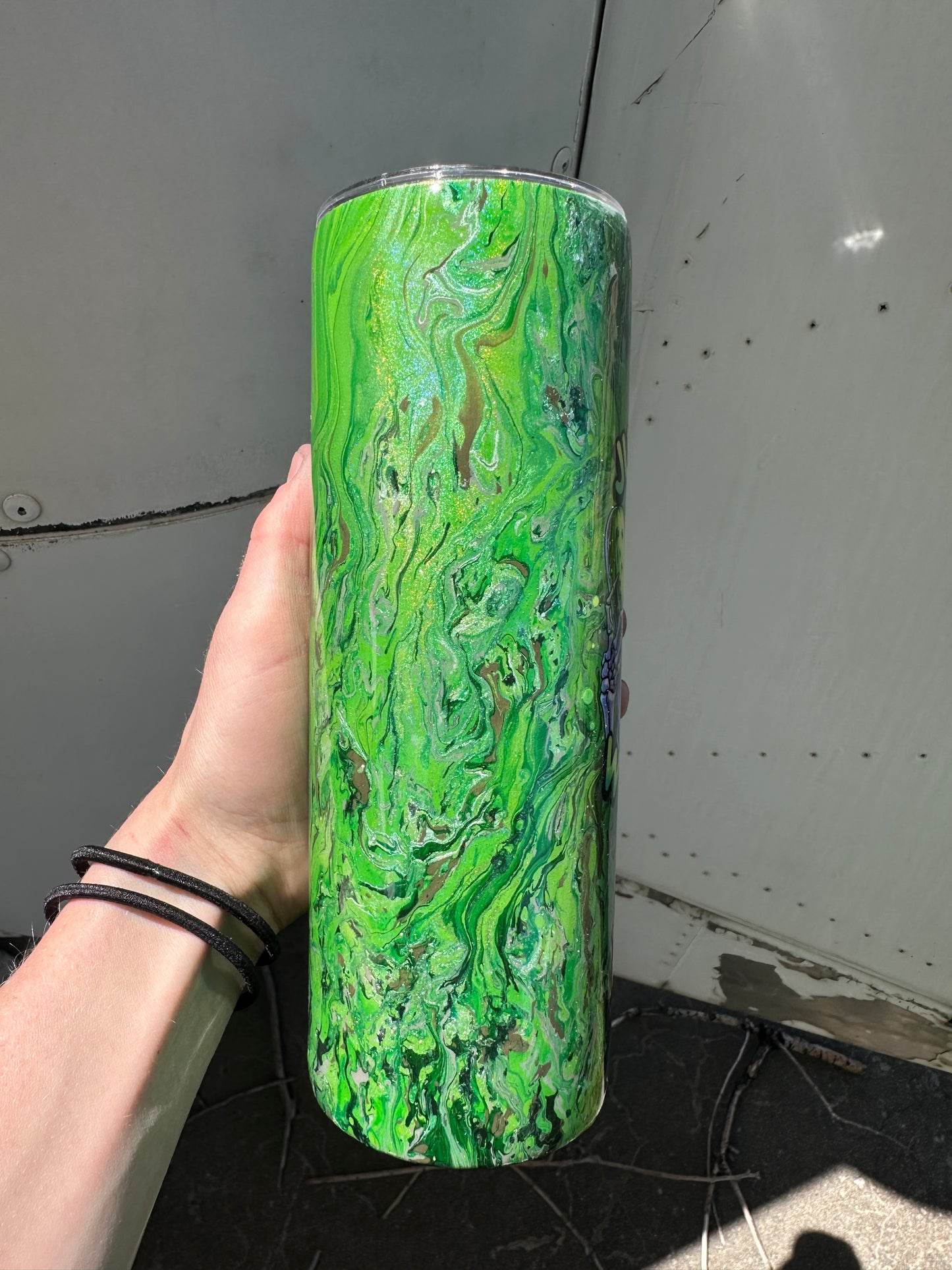 Hydro Dipped Tumbler! Just Dill with It- Greens!