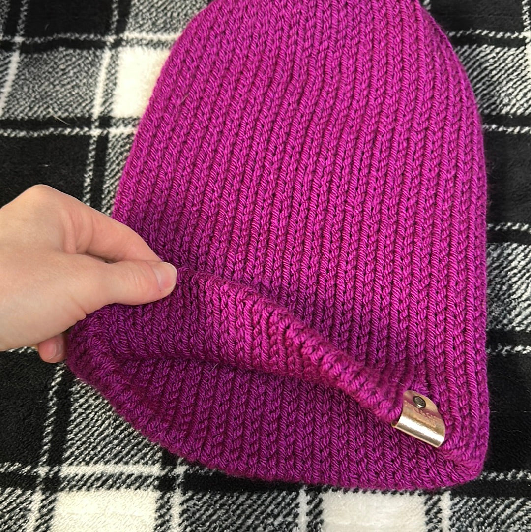 Handmade Beanie! Magenta!