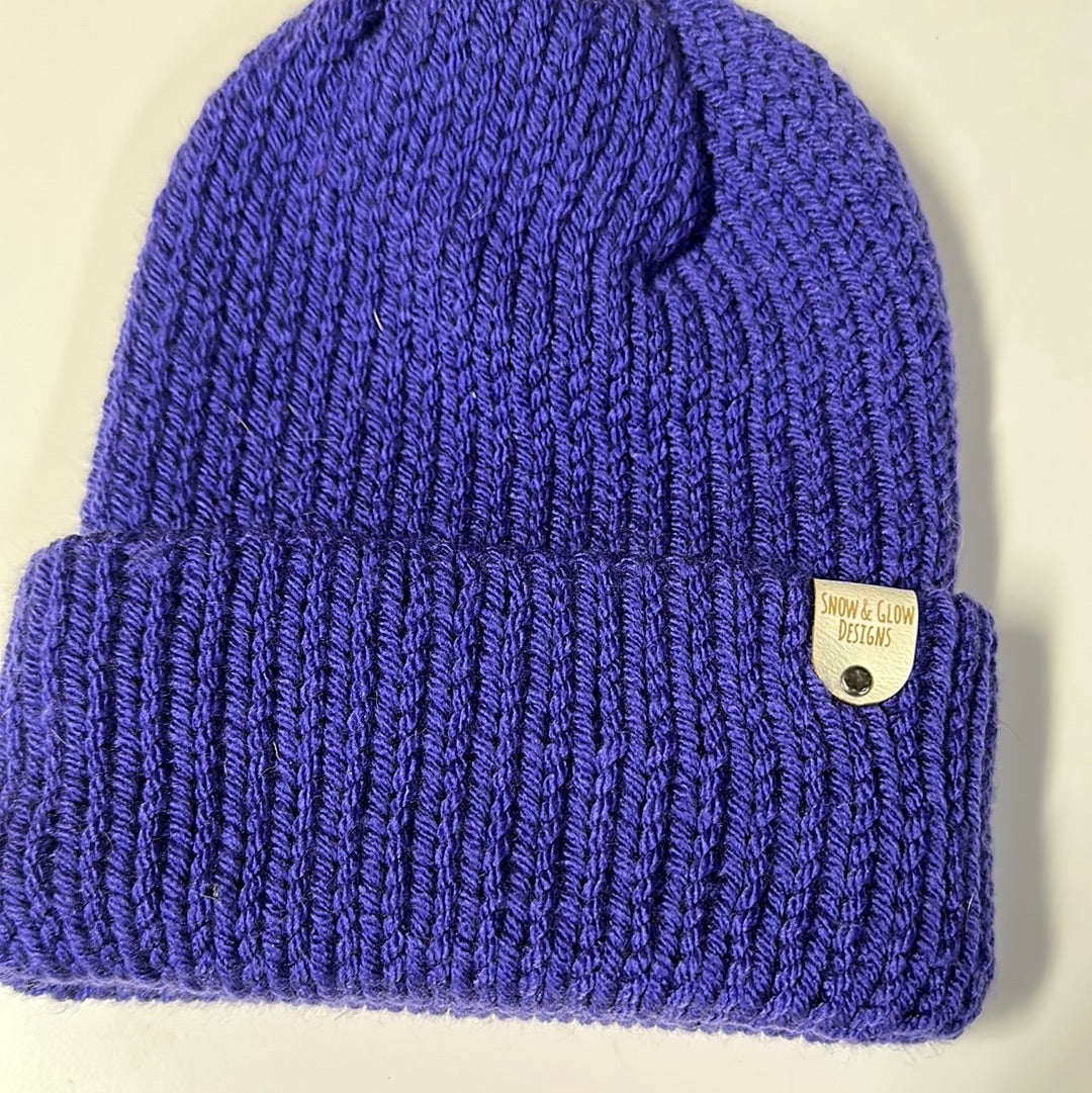 Handmade Beanie! Purple!