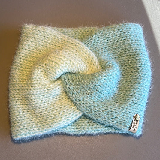 Handmade Headwarmer! Fuzzy Light Blue!