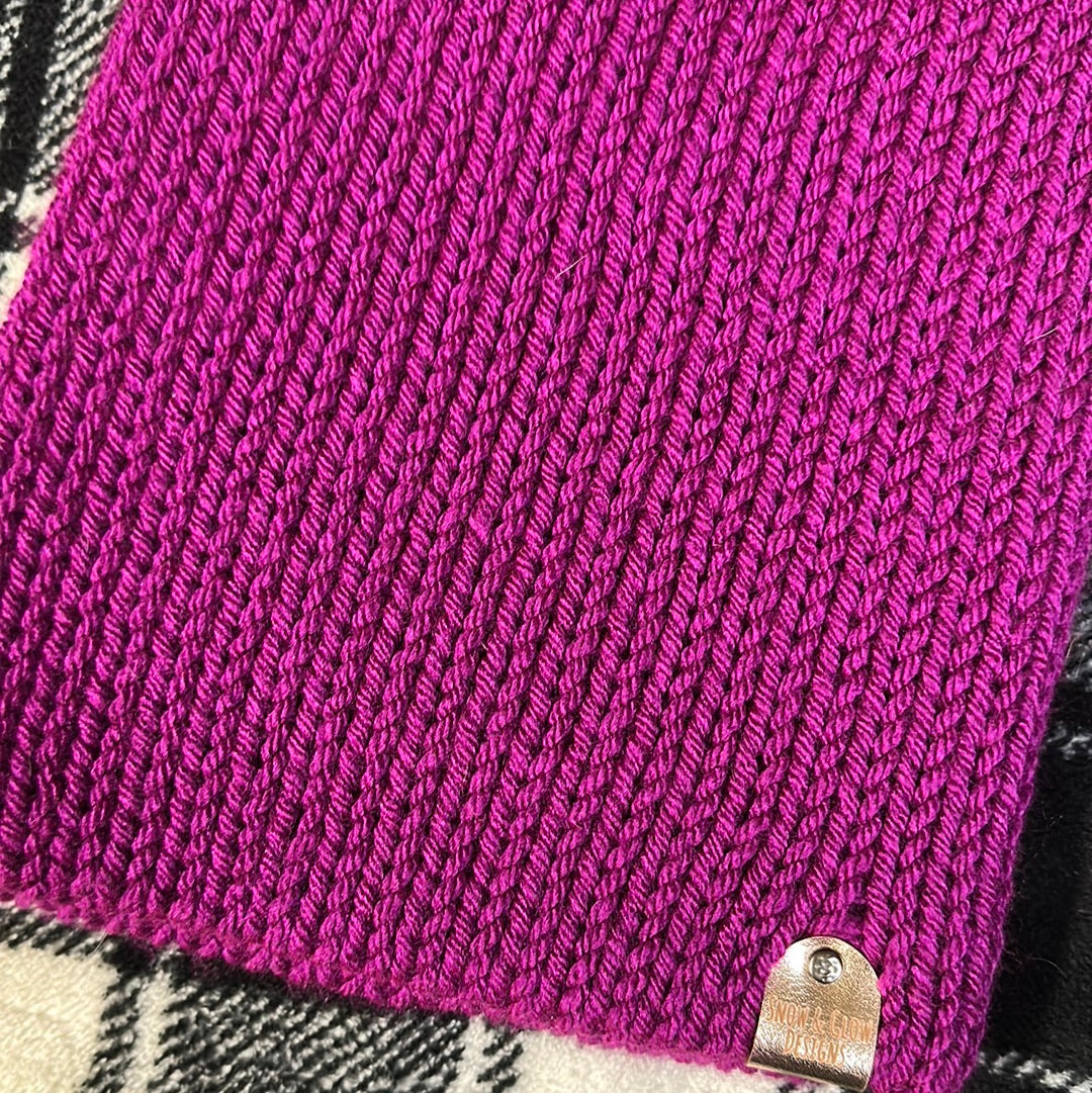 Handmade Beanie! Magenta!