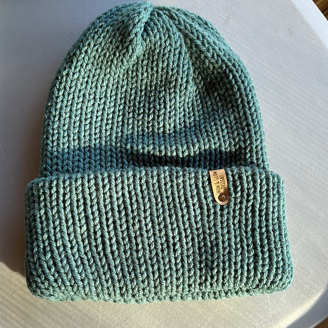 Handmade Beanie! Dark Country Blue!