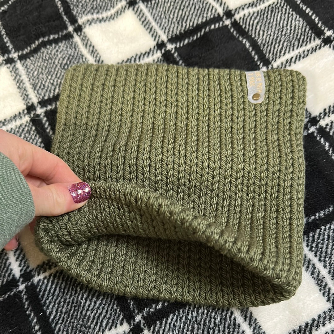Handmade Neck Warmer! Dark Olive! - Medium