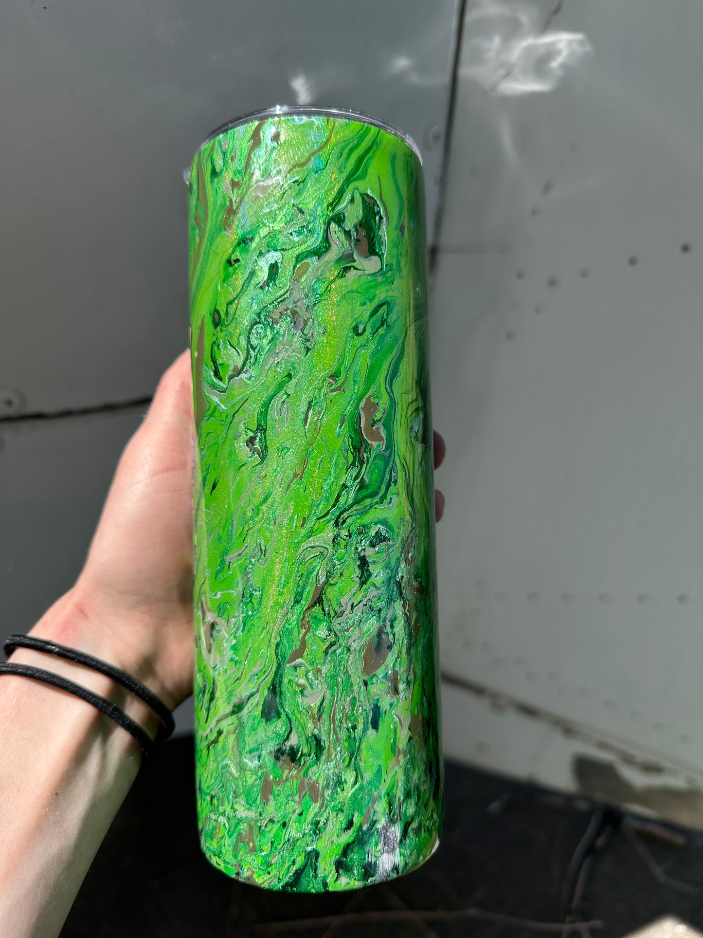 Hydro Dipped Tumbler! Just Dill with It- Greens!