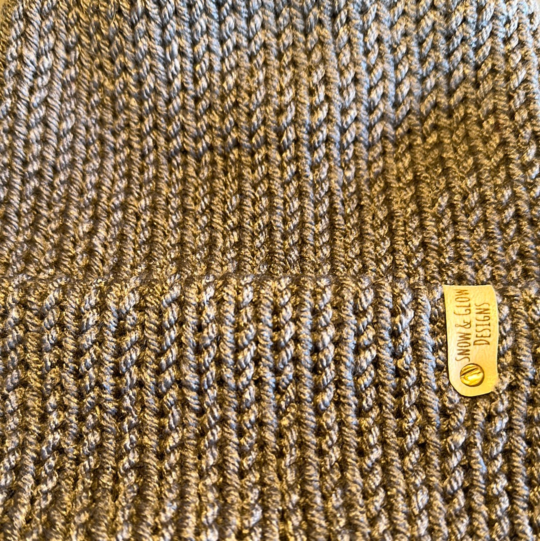 Handmade Beanie! Gray!