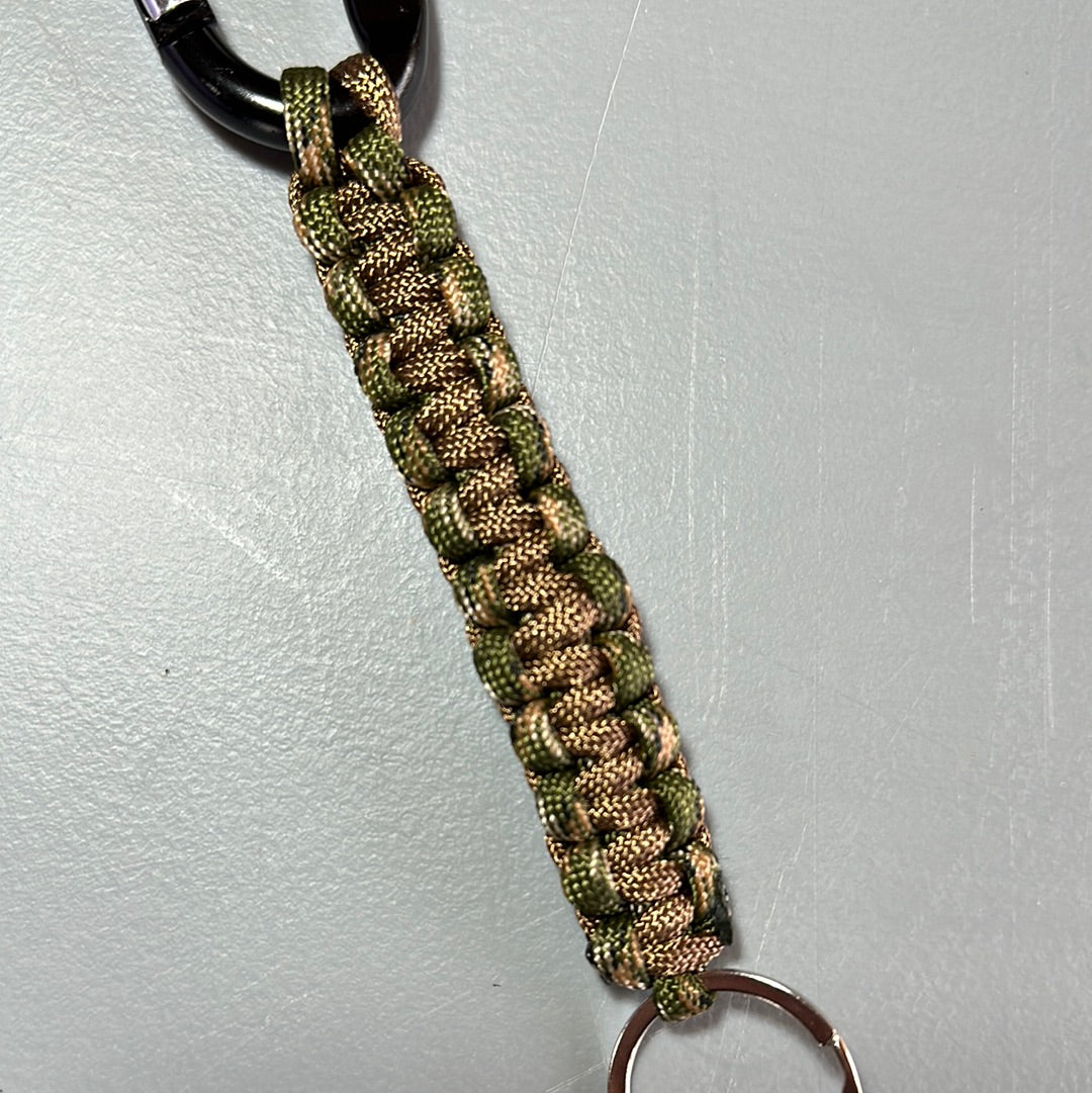 Paracord Keychain - Camo & Brown!