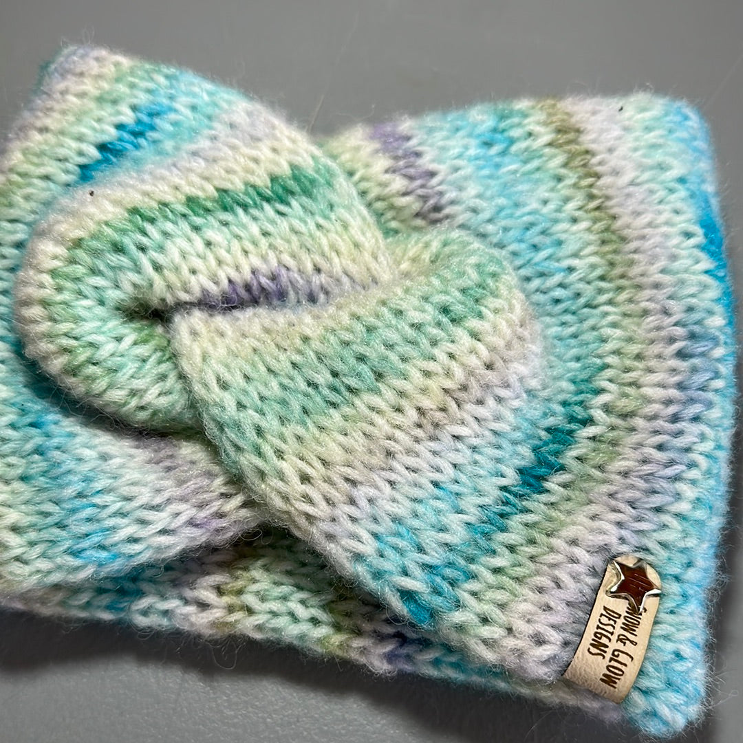 Handmade Headwarmer! Wool blend Pastels!