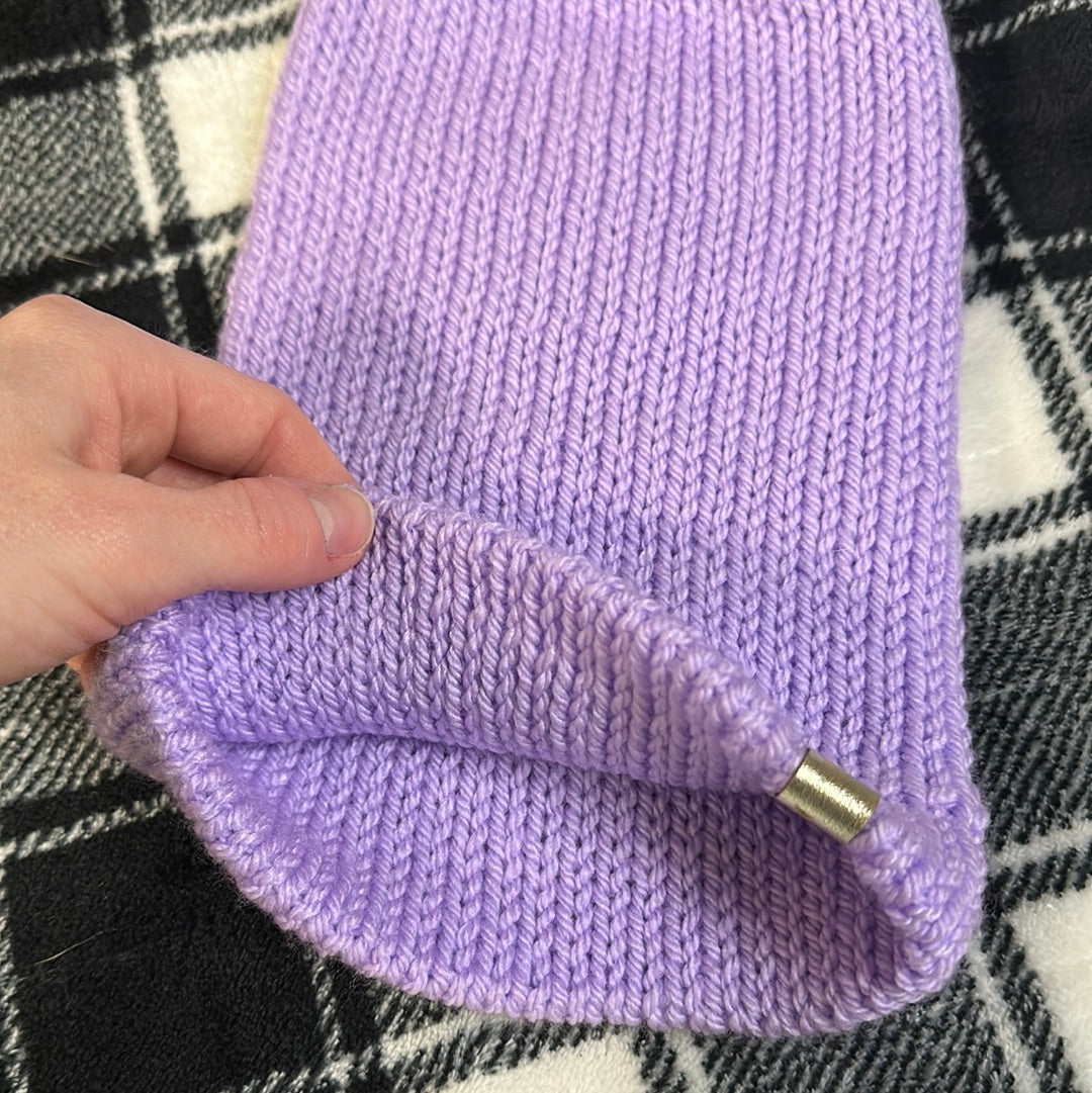 Handmade Beanie! Light purple! Lightweight!