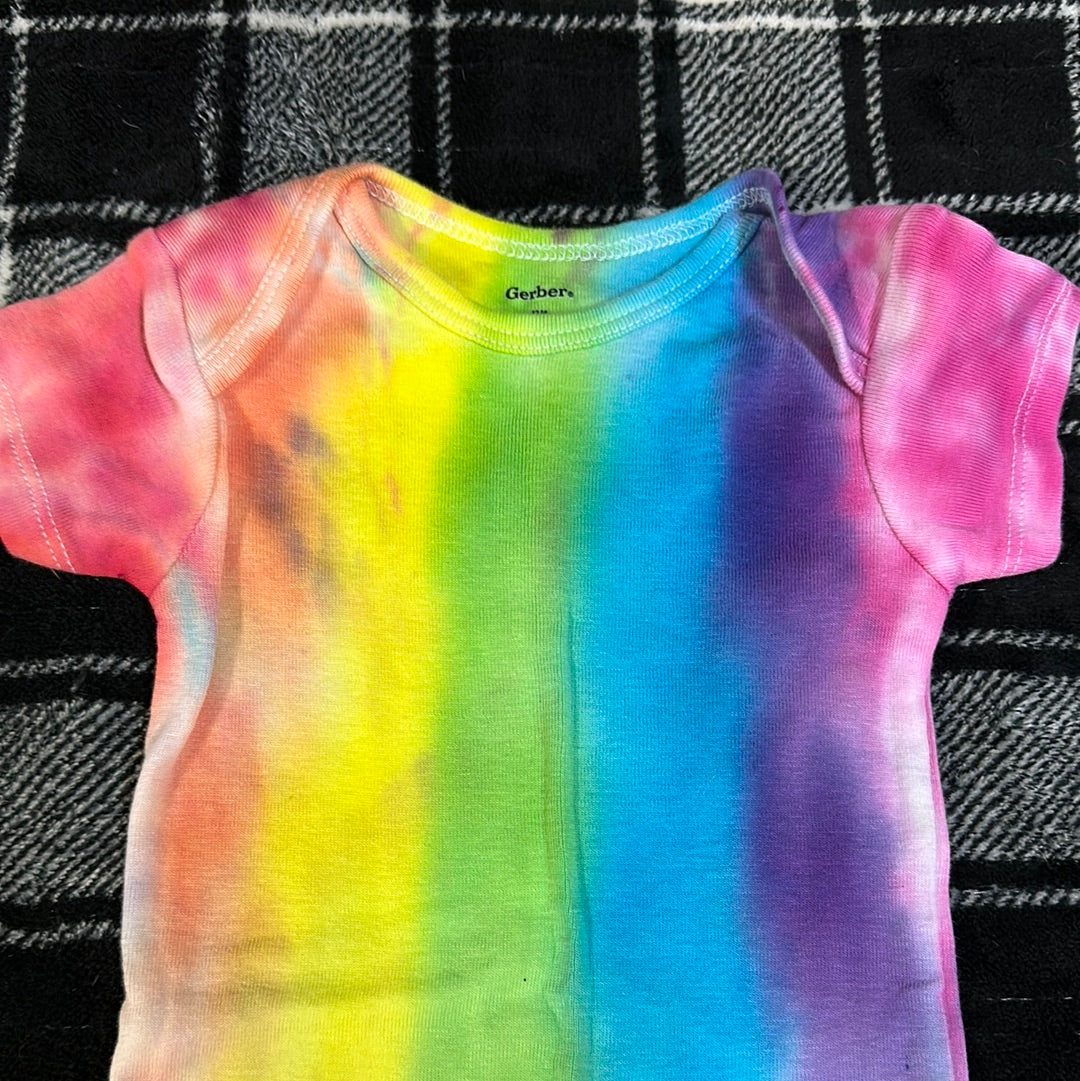 Tie Dye Onesie! Rainbow Pattern! 12 months