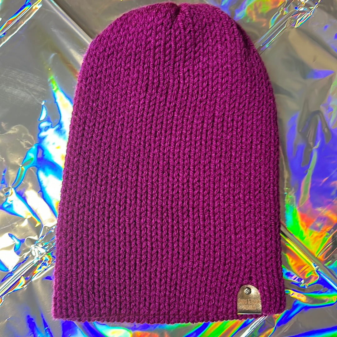 Handmade Beanie! Magenta!