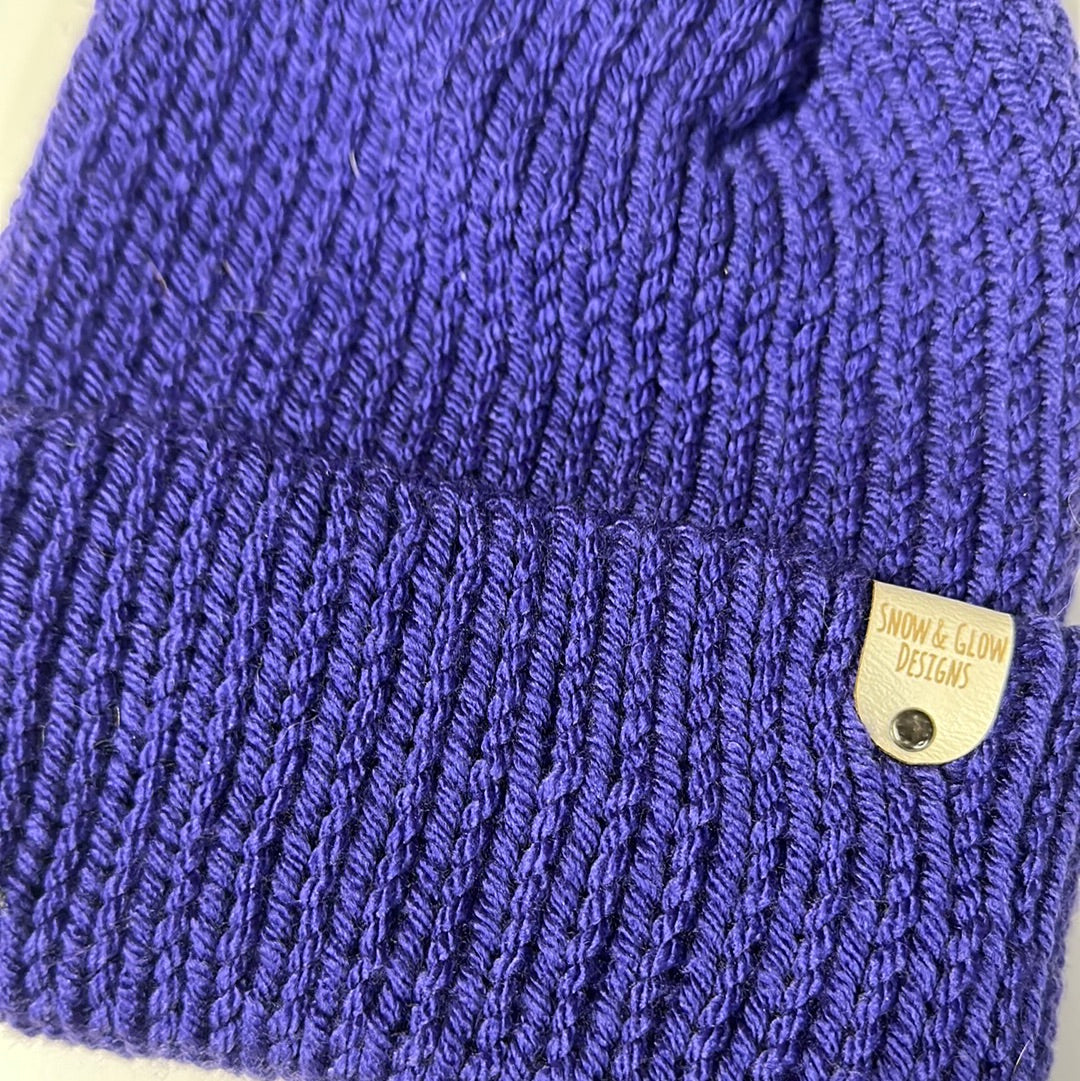 Handmade Beanie! Purple!