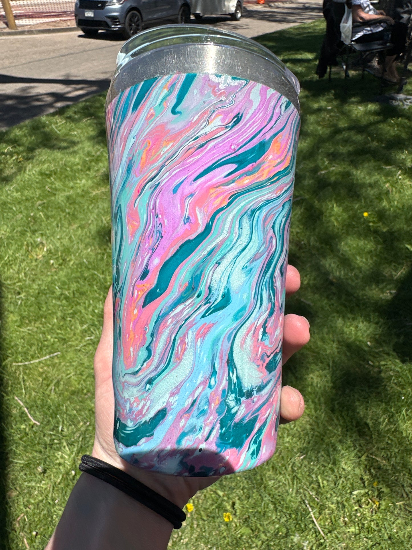 Hydro Dipped Tumbler! Toes in the Water!