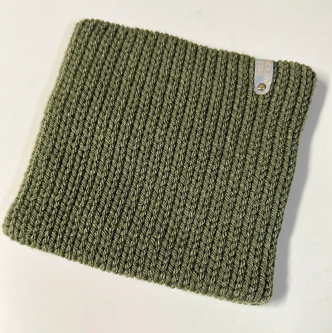 Handmade Neck Warmer! Dark Olive! - Medium