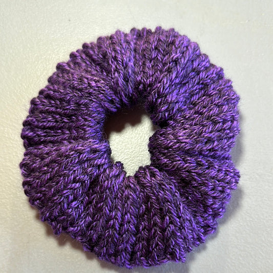 Handmade Scrunchie! Dark Purple Marl!