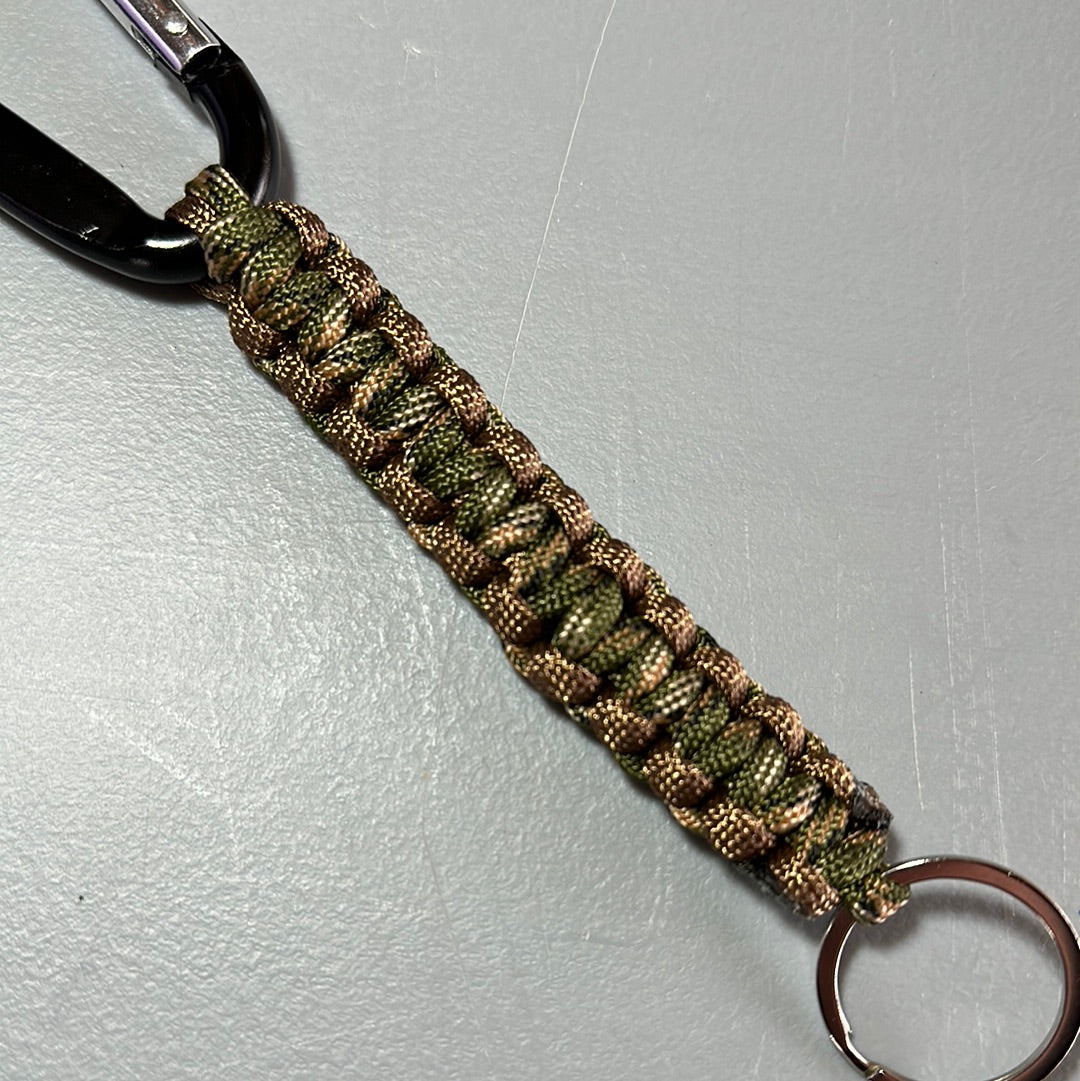 Paracord Keychain - Camo & Brown!