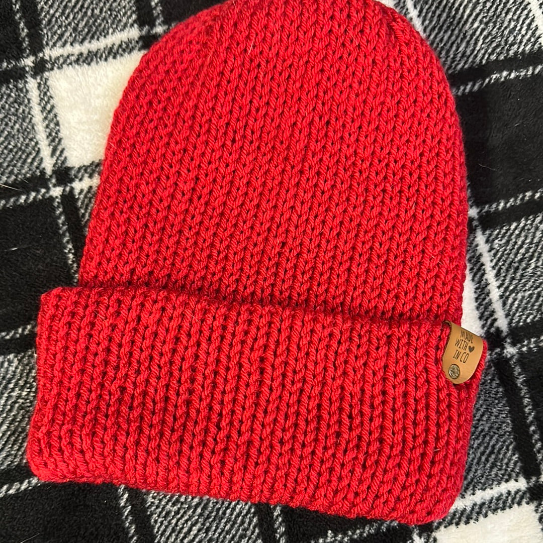 Handmade Beanie! Red! Lightweight!