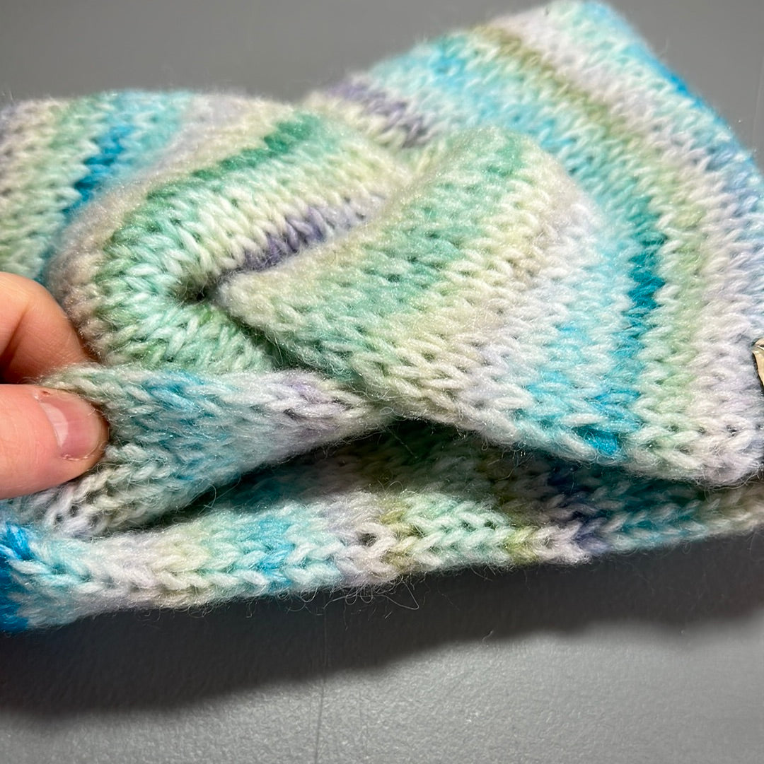 Handmade Headwarmer! Wool blend Pastels!