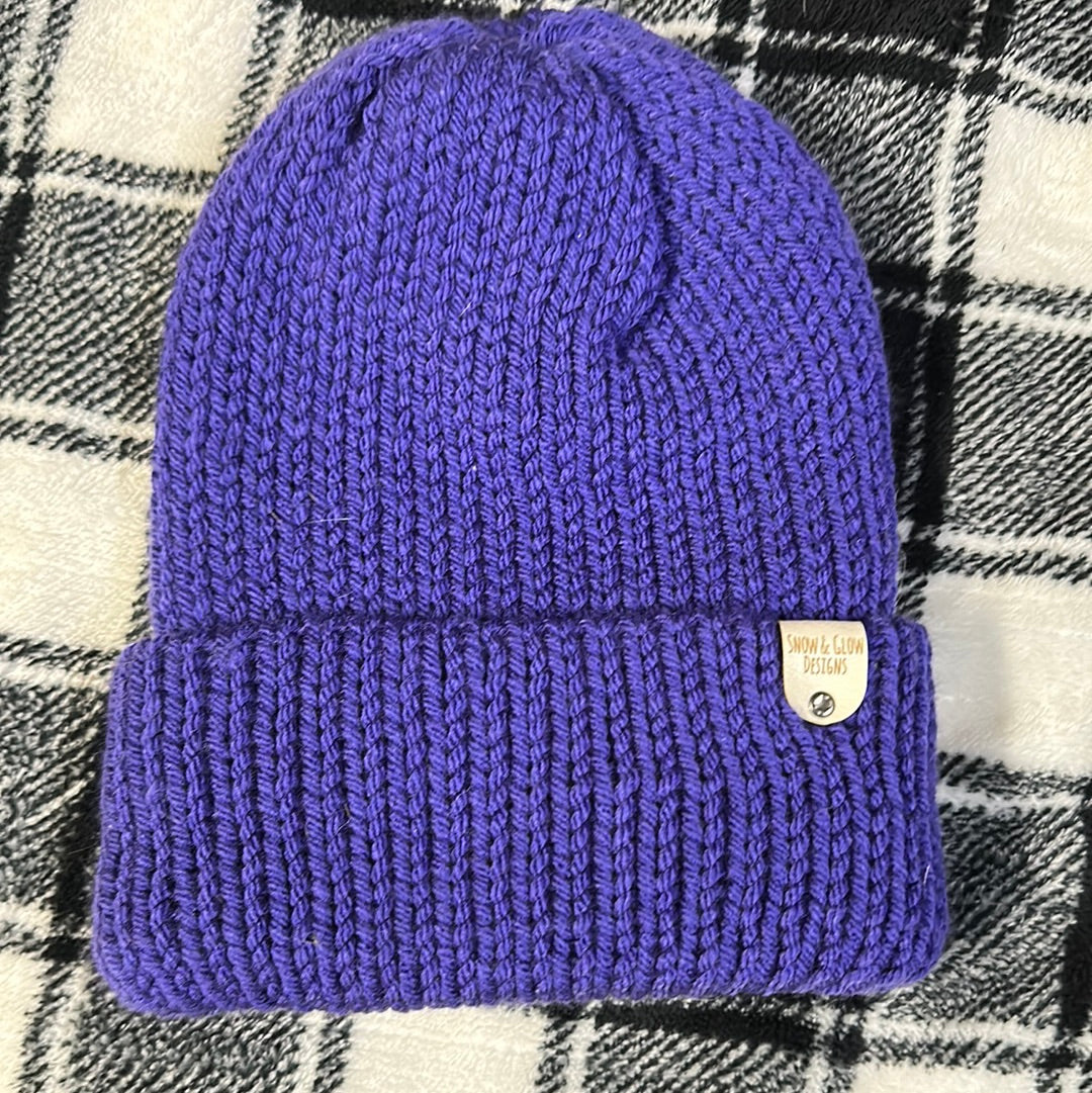 Handmade Beanie! Purple!