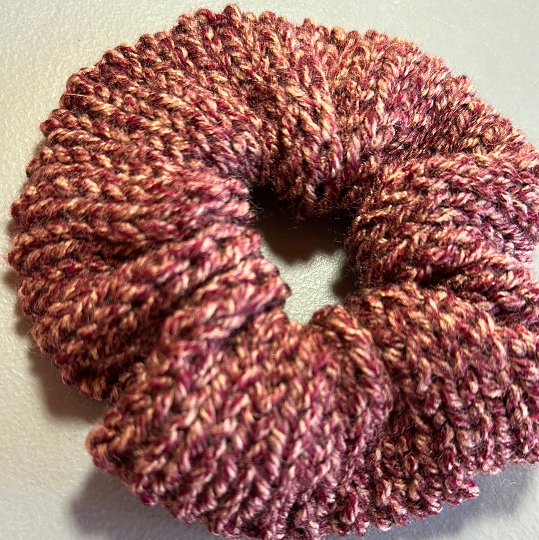 Handmade Scrunchie! Burgundy Marl!