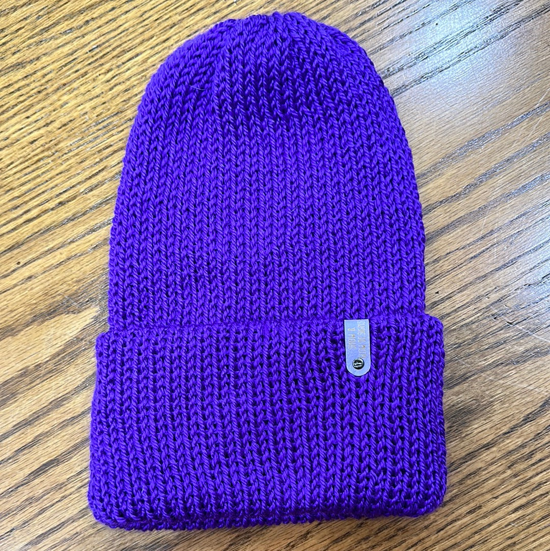 Handmade Beanie! Metallic Electric Purple!