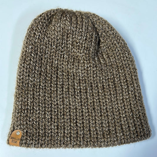 KIDS - Handmade Beanie! Brown! Alpaca blend!