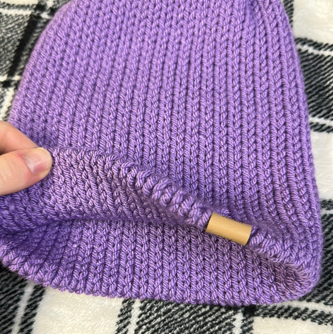 Handmade Beanie! Purple!