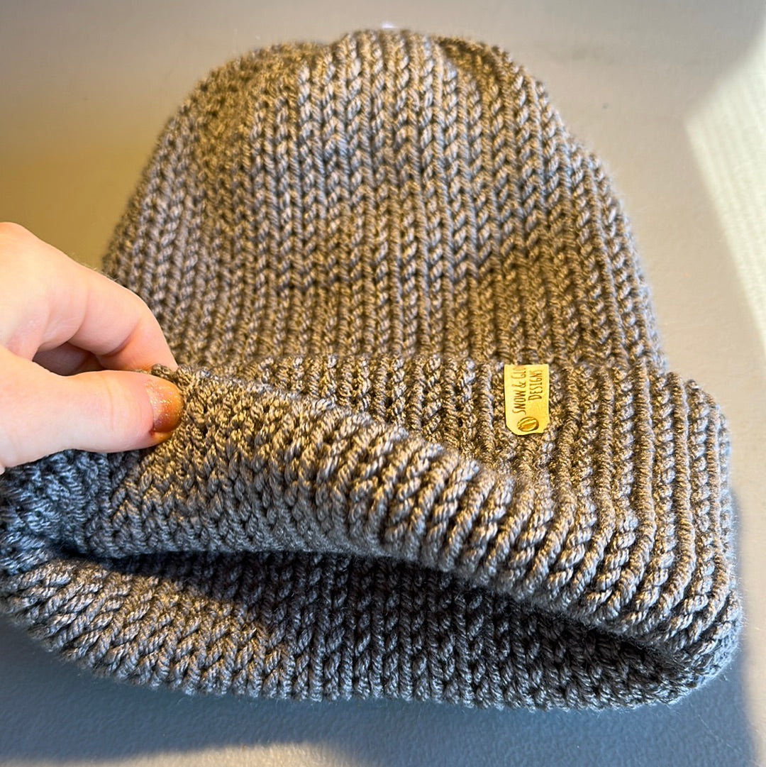 Handmade Beanie! Gray!